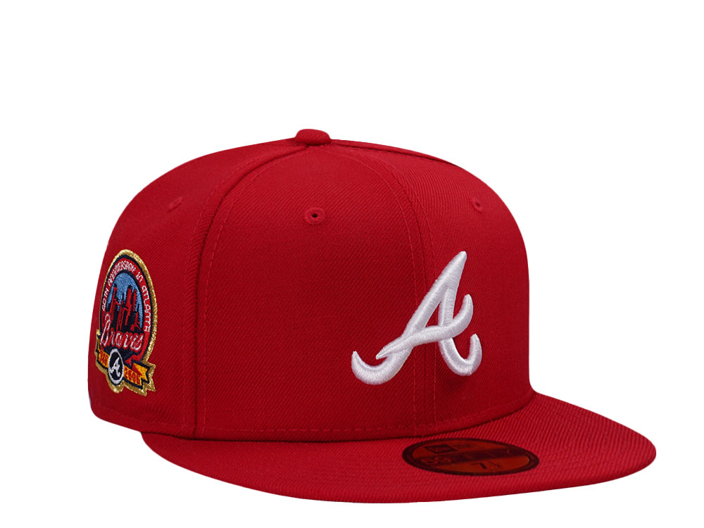 New Era Atlanta Braves 40th Anniversary Scarlet Wool Prime Edition 59Fifty Fitted Cap