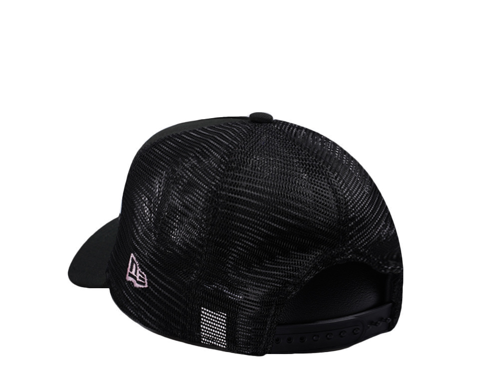 New Era Inter Miami Logo Black Prime Edition 9Forty A Frame Trucker Snapback Cap