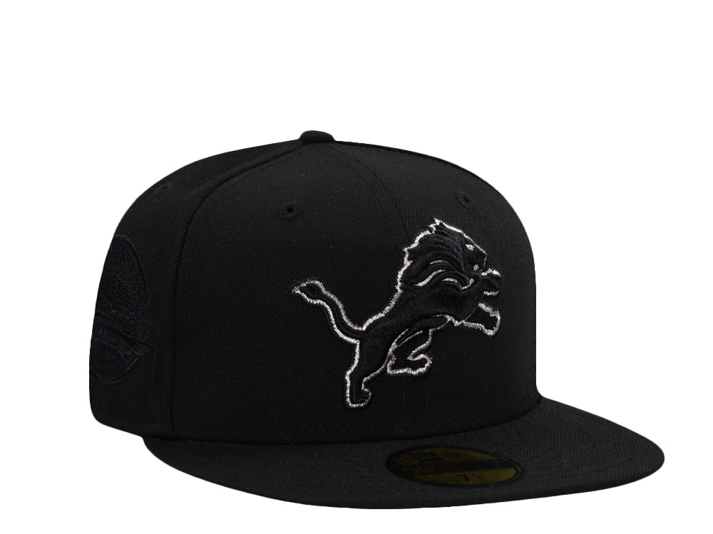 New Era Detroit Lions Inaugural Season 2002 Black Prime Edition 59Fifty Fitted Cap