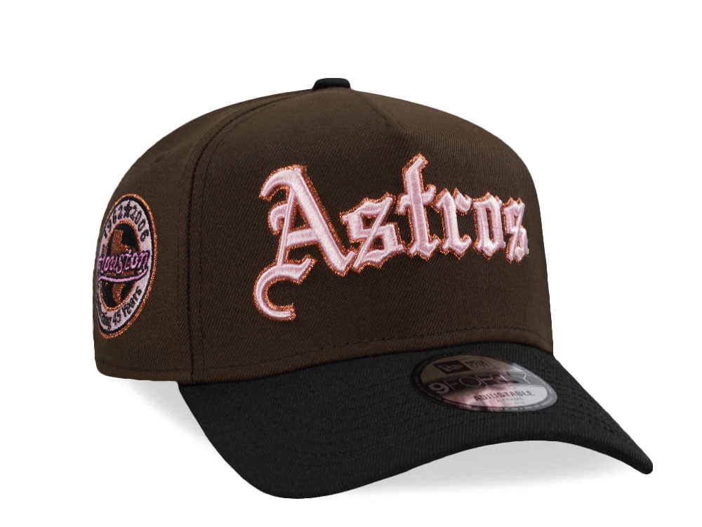 New Era Houston Astros 45th Anniversary Walnut Two Tone Edition 9Forty A Frame Snapback Cap