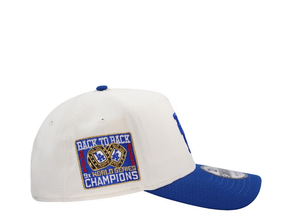 New Era Los Angeles Dodgers Back to Back Upside Down Chrome Two Tone Edition 9Forty A Frame Snapback Cap