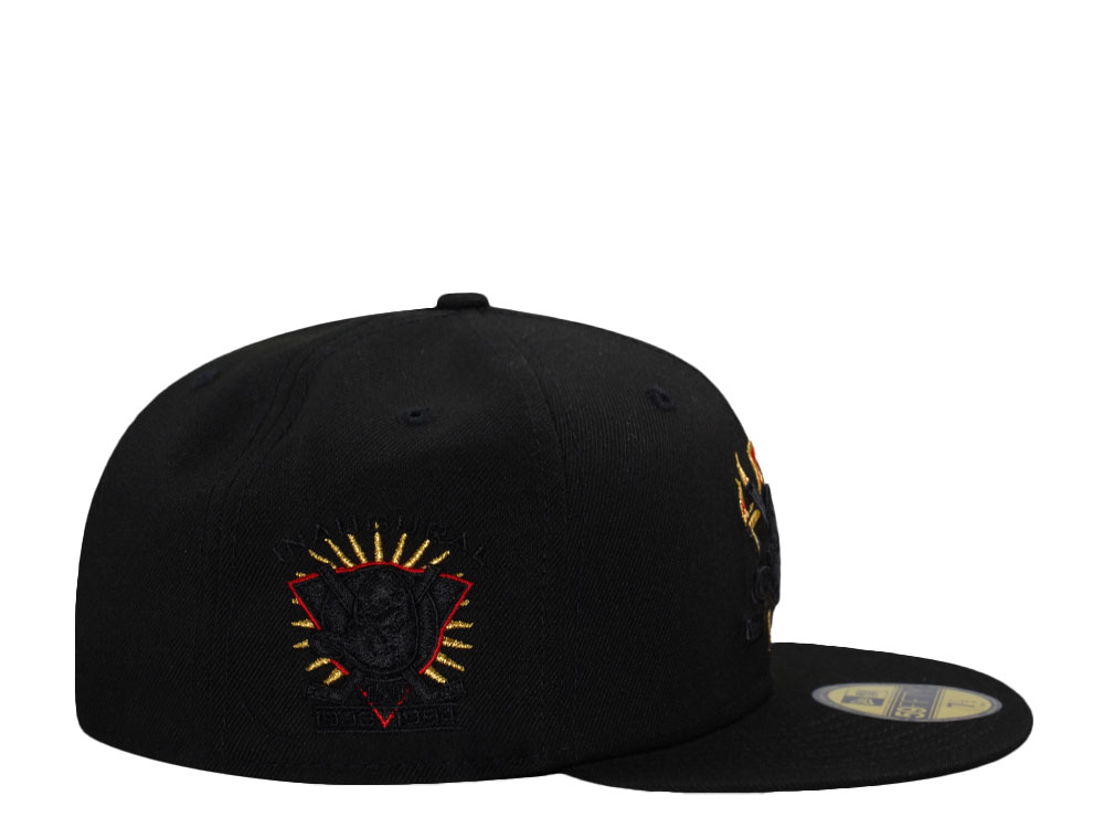 New Era Anaheim Ducks Inaugural Season Black Out Fire Edition 59Fifty Fitted Cap