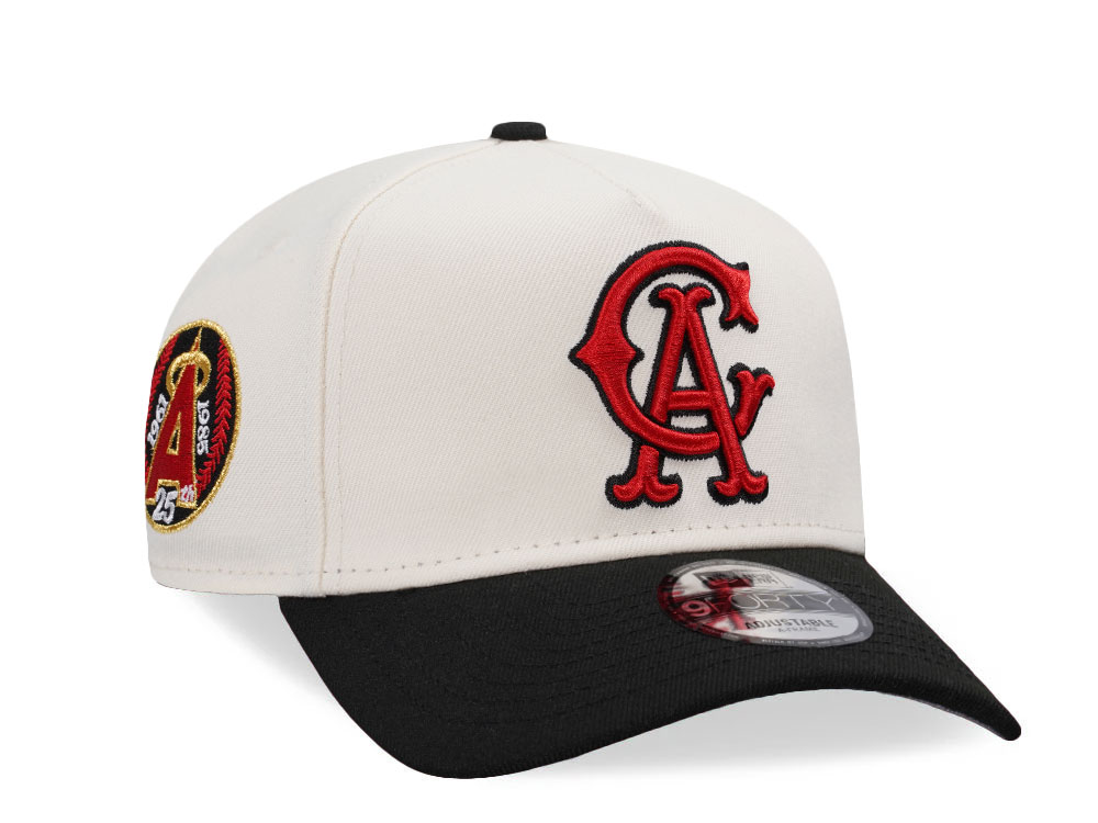 New Era California Angels 25th Anniversary Chrome Two Tone Edition 9Forty A Frame Snapback Cap