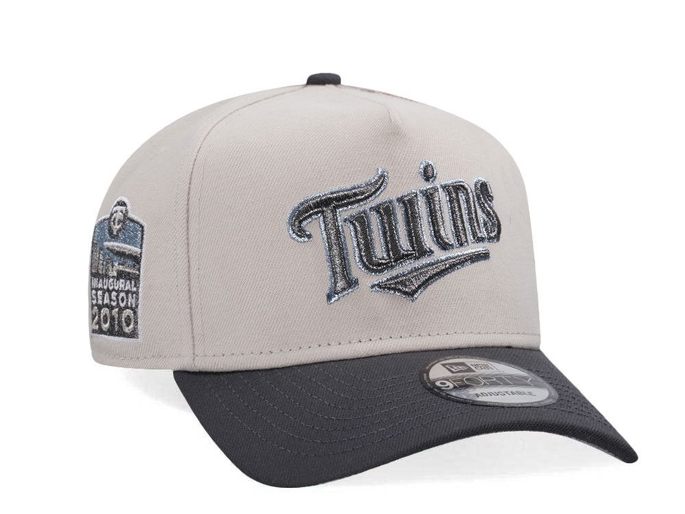 New Era Minnesota Twins Inaugural Season 2010 Metallic Two Tone Edition 9Forty A Frame Snapback Cap