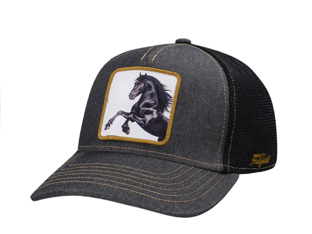 Hatfield Stallion Black Trucker Snapback Cap