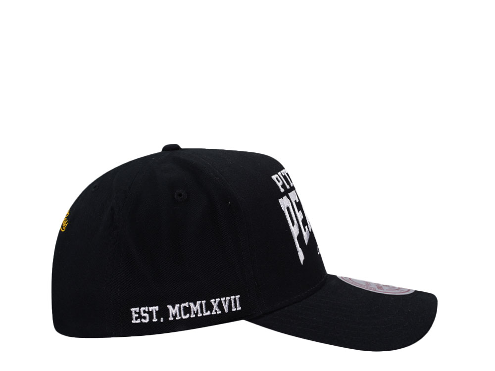 Mitchell & Ness Pittsburgh Penguins Black Pro Pinch Fit Snapback Cap