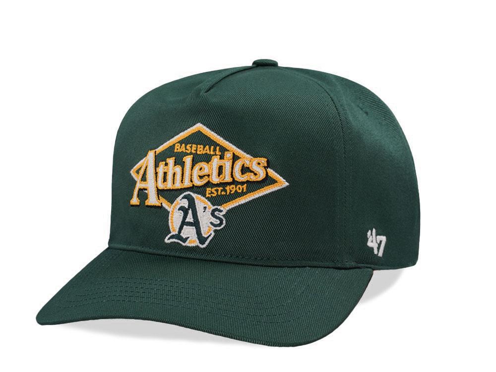 47Brand Oakland Athletics Dark Green Golden Diamond Hitch Edition Snapback Cap