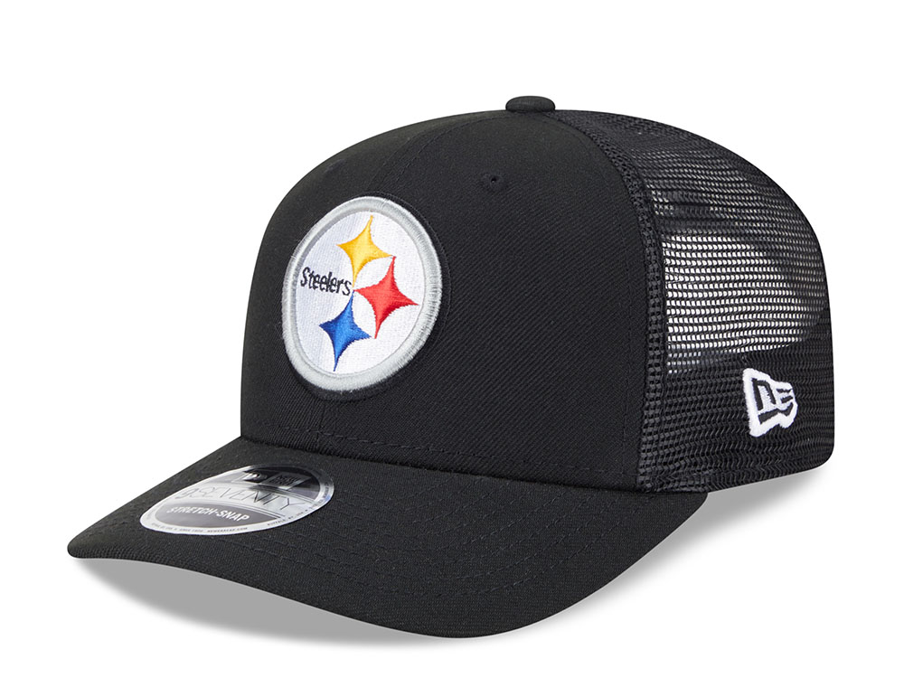 New Era Pittsburgh Steelers Black Edition 9Seventy Trucker Snapback Cap