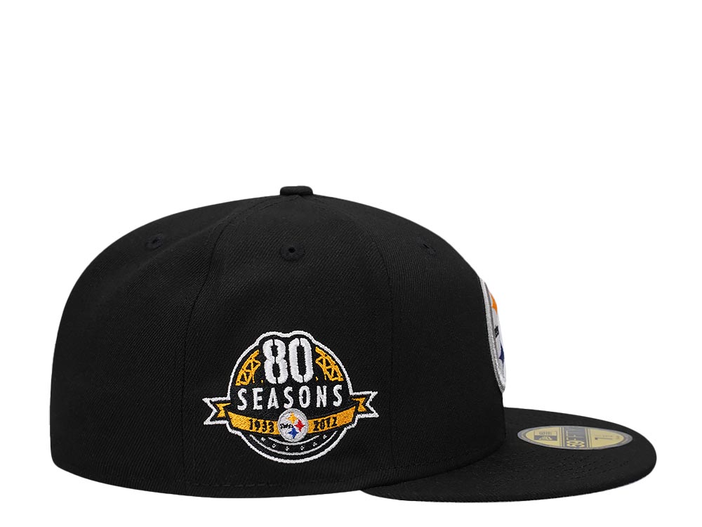 New Era Pittsburgh Steelers 80 Seasons Black Classic Edition 59Fifty Fitted Cap
