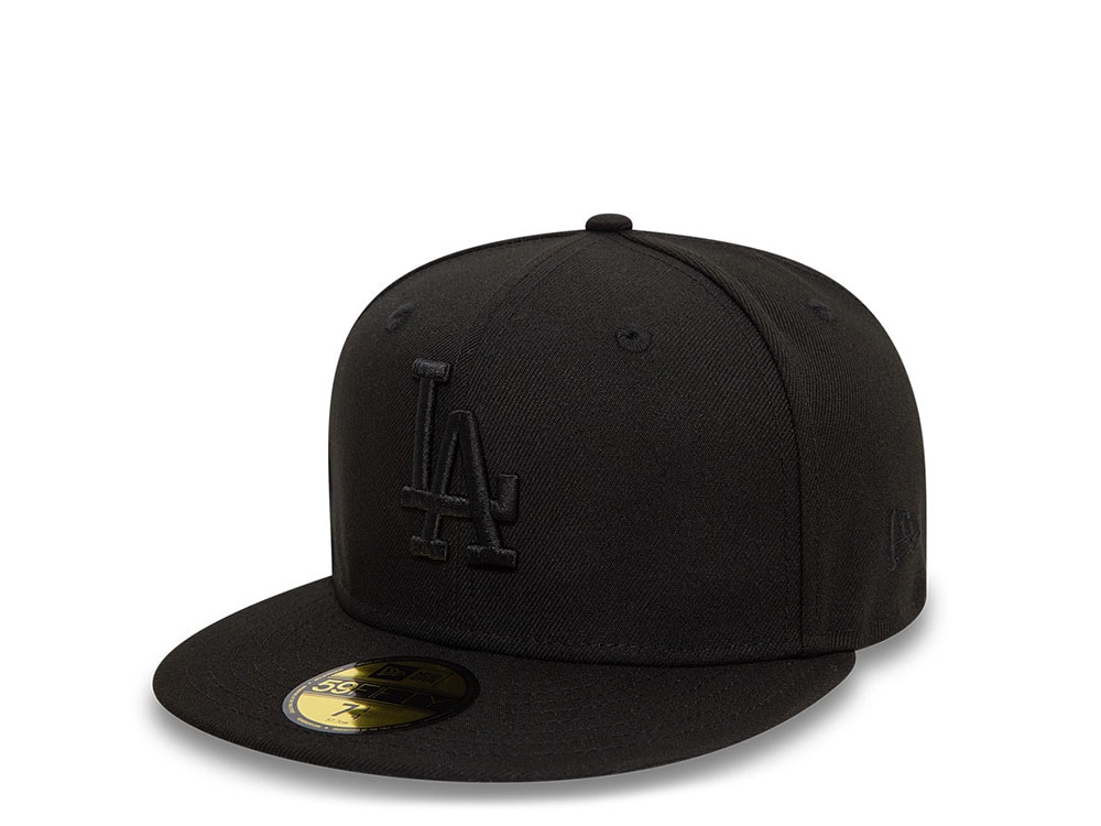 New Era Los Angeles Dodgers Plain Blackout Prime Edition 59Fifty Fitted Cap