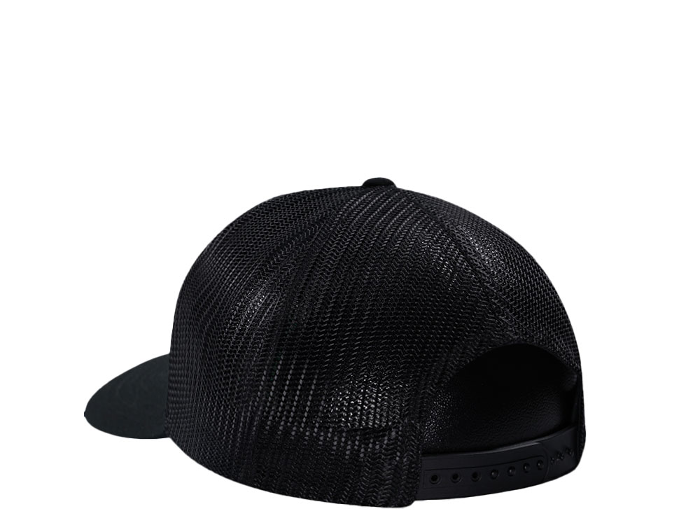 John Deere Quality Farm Black Trucker Snapback Cap