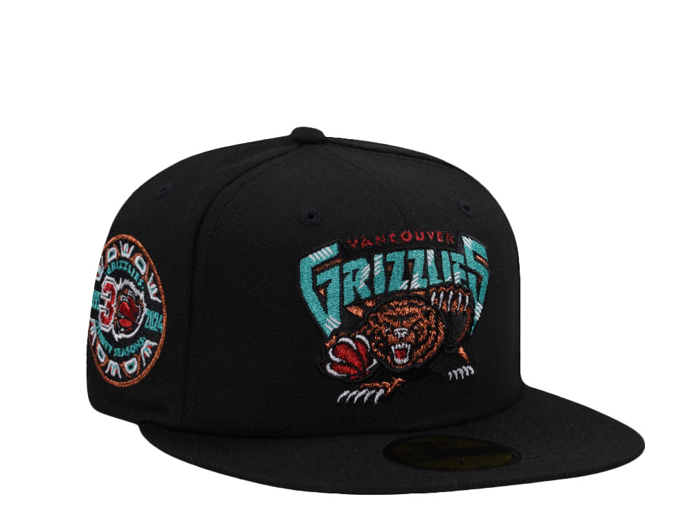 New Era Memphis Grizzlies 30 Season Black Prime Edition 59Fifty Fitted Cap