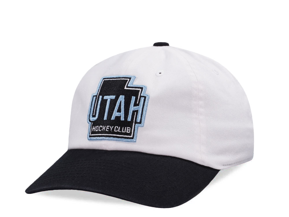 American Needle Utah Hockey Club Blue Line White Snapback Cap