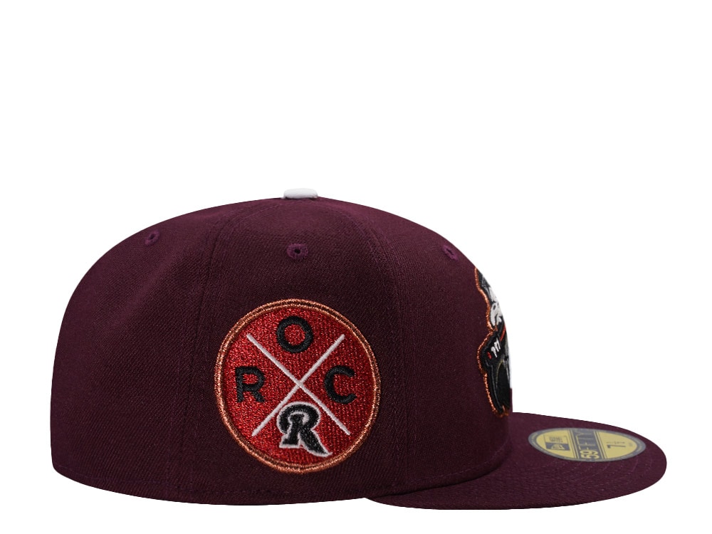 New Era Rochester Red Wings Reaper Glow in the Dark Maroon Prime Horror Edition 59Fifty Fitted Cap