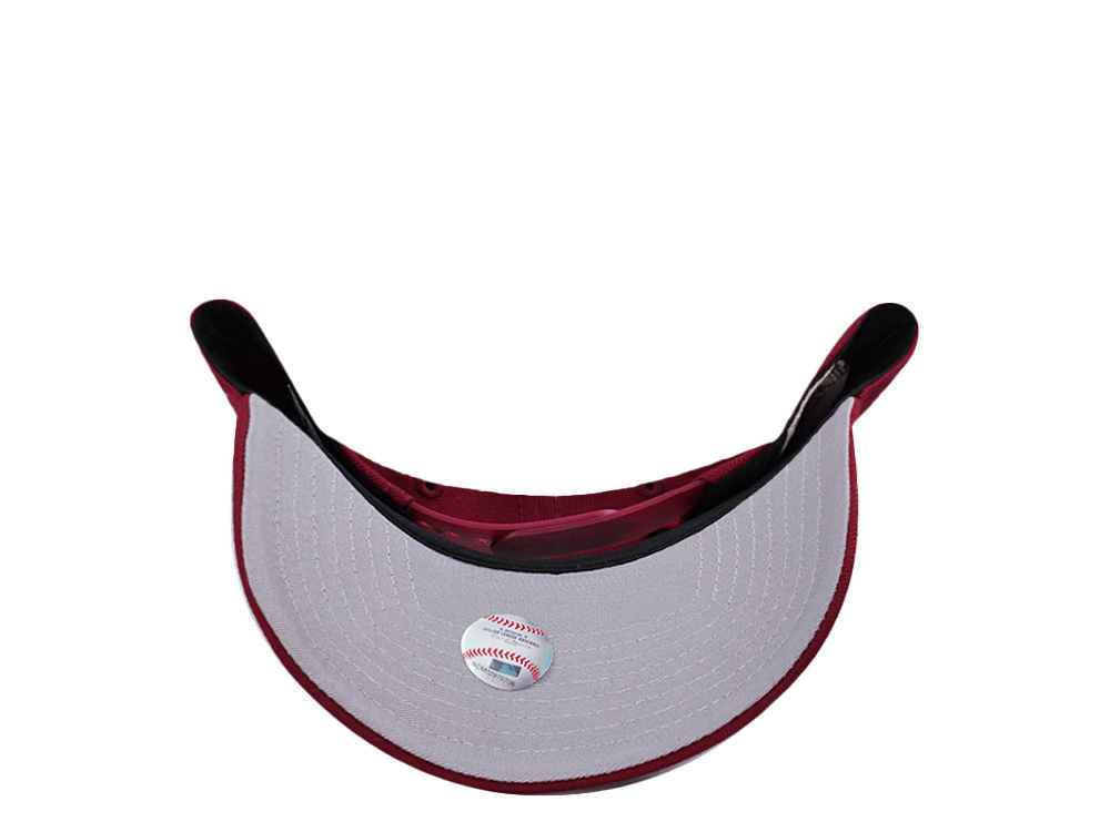 New Era Anaheim Angels 35th Anniversary Cupids Cardinal Red Prime Edition 9Forty A Frame Snapback Cap