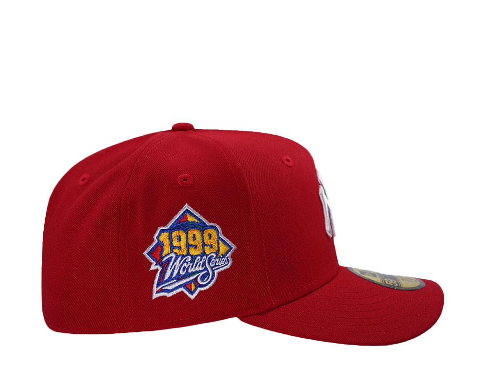 New Era New York Yankees World Series 1999 Scarlet Prime Edition 59Fifty Pre Curved Fitted Cap