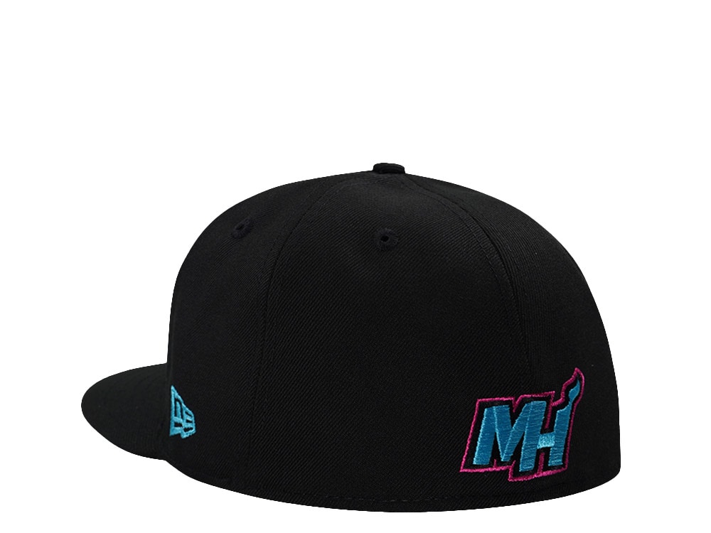 New Era Miami Heat NBA on NBC Black Prime Edition 59Fifty Fitted Cap