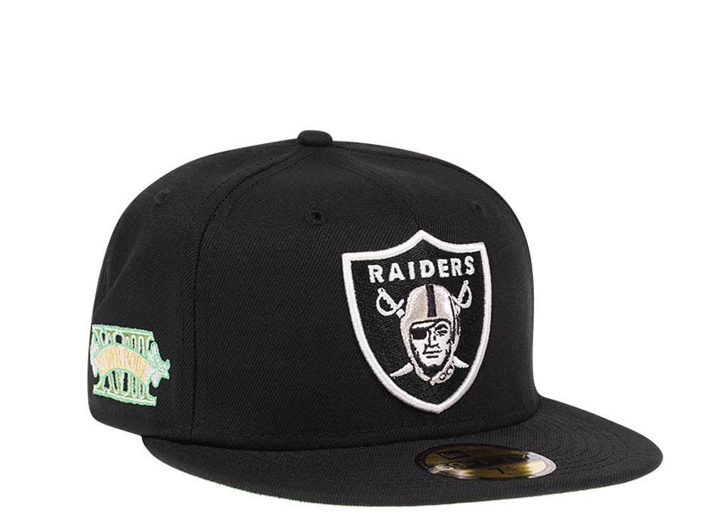 New Era Las Vegas Raiders Citruspop Patch Super Bowl XVIII 59fifty Fitted Cap
