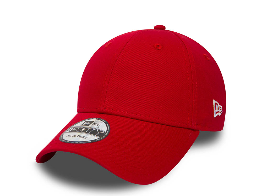 New Era Basic Scarlet Red 9Forty Strapback Cap