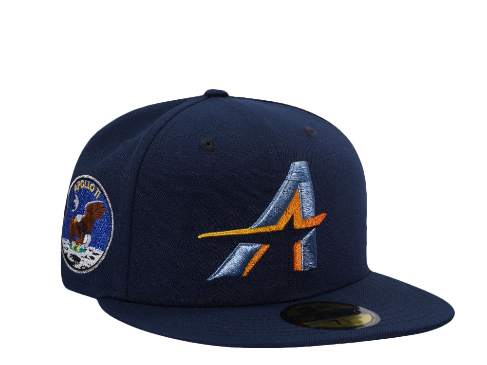 New Era Houston Astros Apollo 11 Ocean Blue Prime Edition 59Fifty Fitted Cap