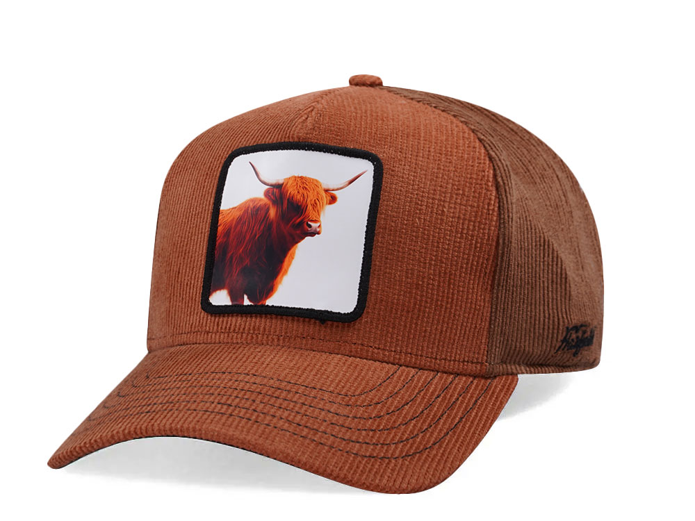 Hatfield Bull Corduroy Brown Snapback Cap