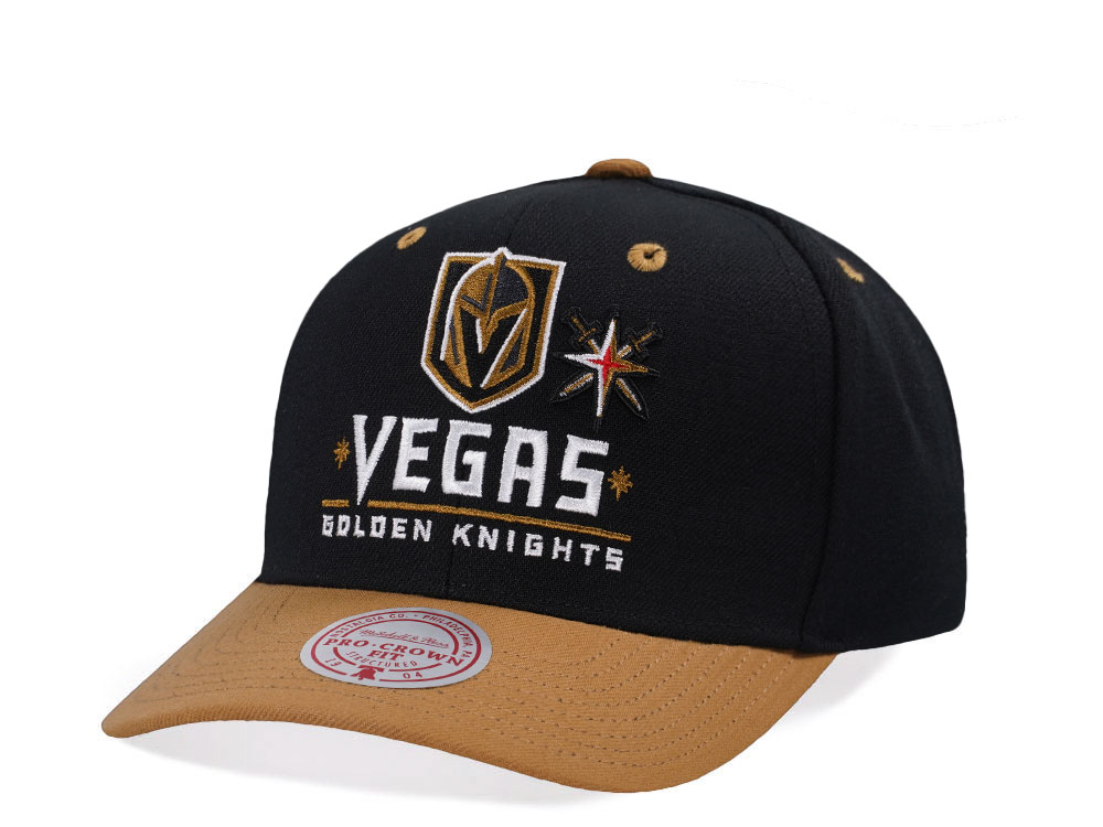 Mitchell & Ness Vegas Golden Knights Two Tone Pro Crown Fit Snapback Cap