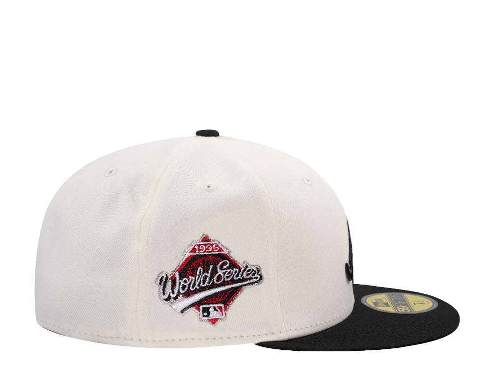 New Era Atlanta Braves World Series 1995 Chrome Two Tone Edition 59Fifty Fitted Cap