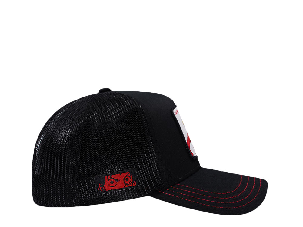 Capslab One Piece Luffy Black Trucker Snapback Cap