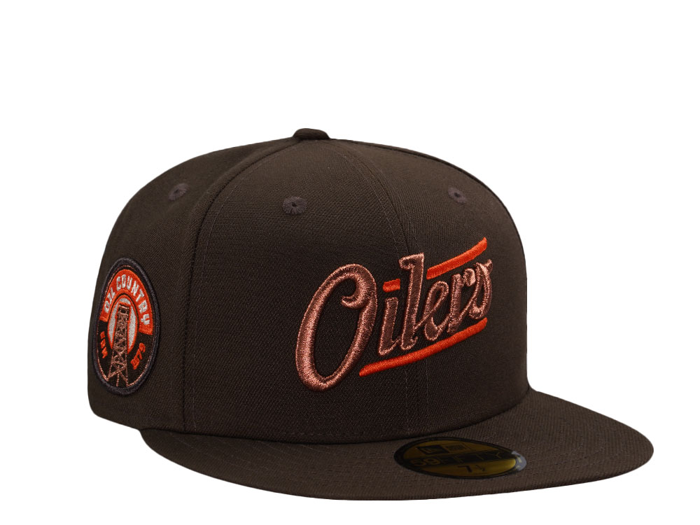 New Era Edmonton Oilers Inaugural Season 1979 Walnut Prime Edition 59Fifty Fitted Cap