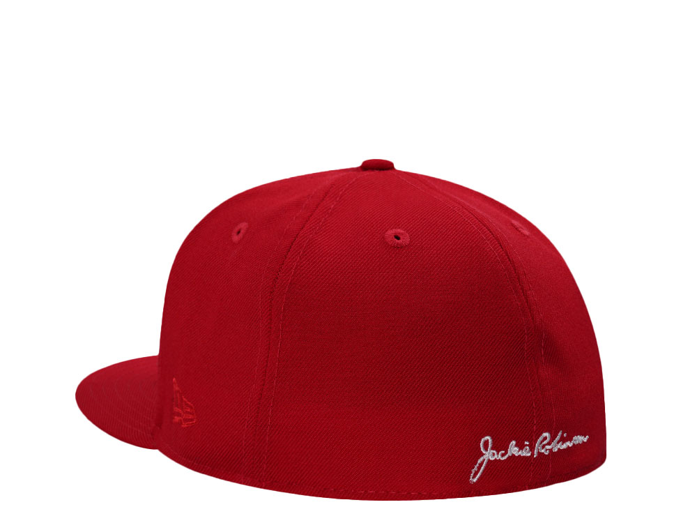 New Era Kansas City Monarchs Jackie Robinson 60th Anniversary Scarlet Wool Edition 59Fifty Fitted Cap