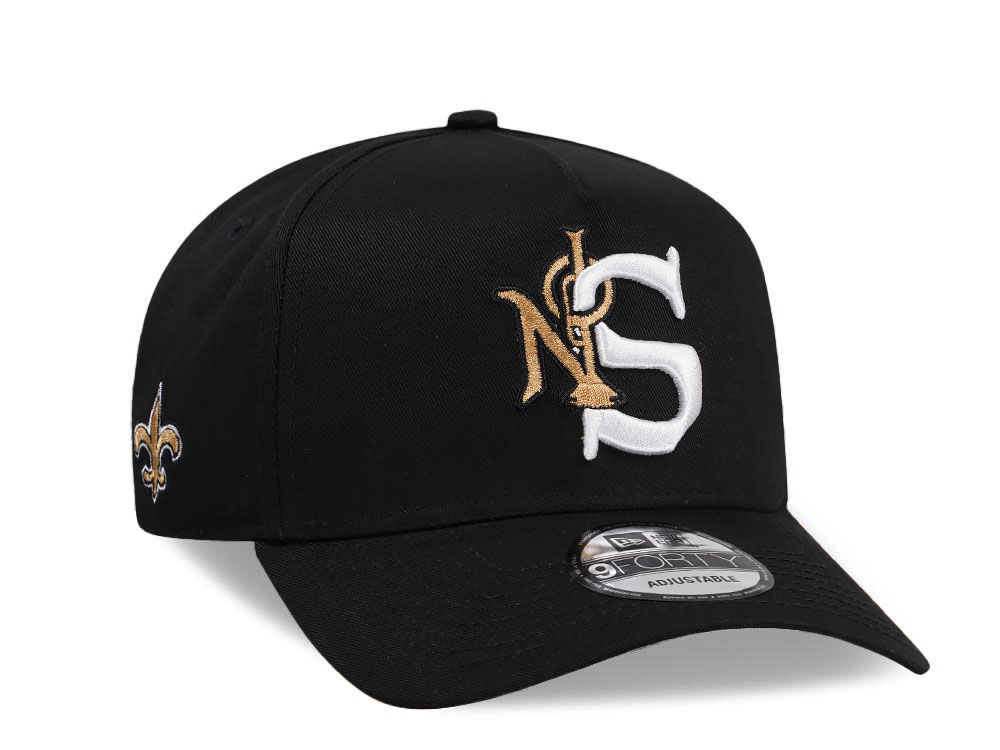 New Era New Orleans Saints City Originals Black 9Forty A Frame Snapback Cap