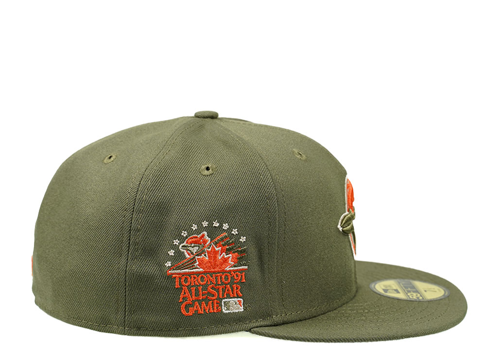 New Era Toronto Blue Jays All Star Game 1991 Olive Edition 59Fifty Fitted Cap