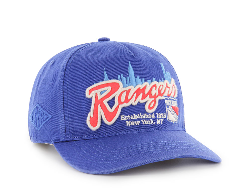 47Brand New York Rangers Royal Blue Charlton Edition Hitch Snapback Cap