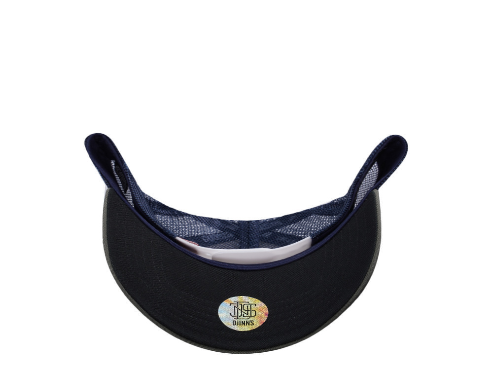 Djinns HFT Oysters and Beer White Coastal Edition Trucker Snapback Cap