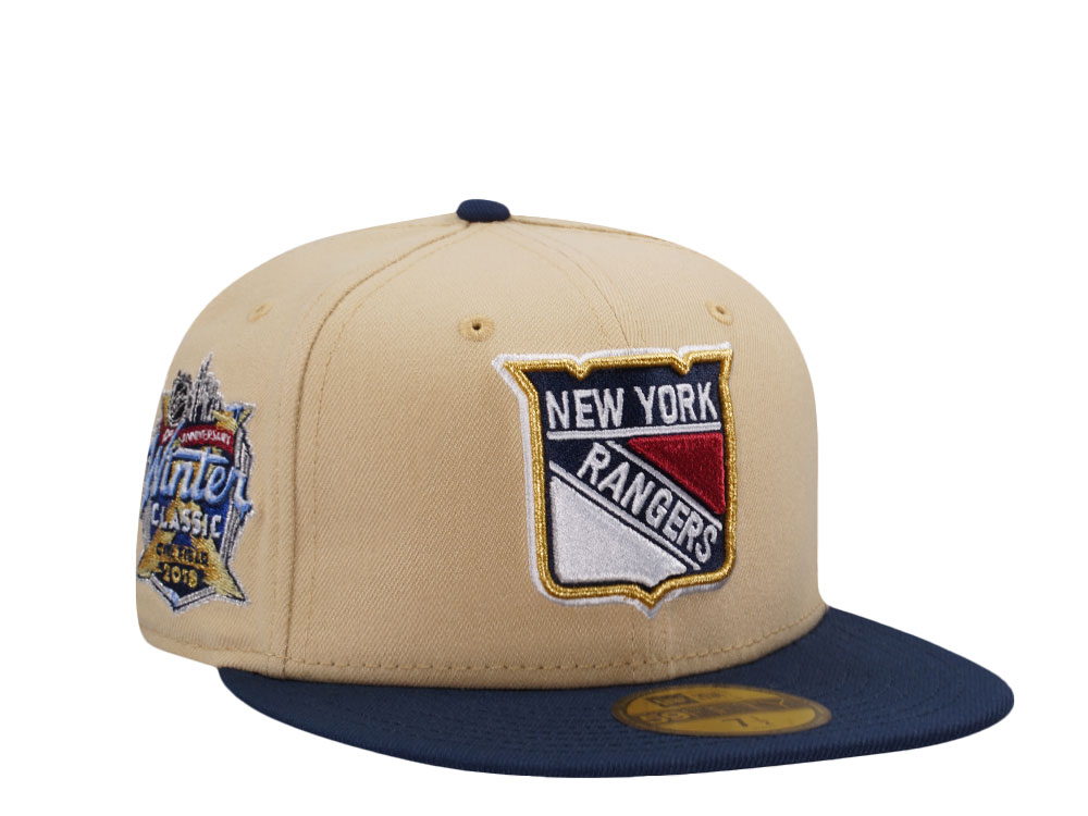 New Era New York Rangers Winter Classic 2018 Vegas Gold Two Tone Edition 59Fifty Fitted Cap