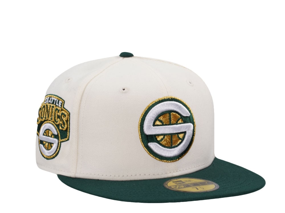 New Era Seattle Supersonics Legend Chrome Two Tone Edition 59Fifty Fitted Cap