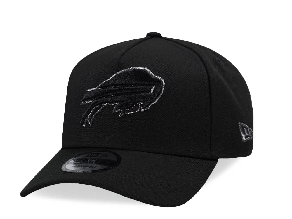 New Era Buffalo Bills Black Shine Edition 9Forty A Frame Snapback Cap