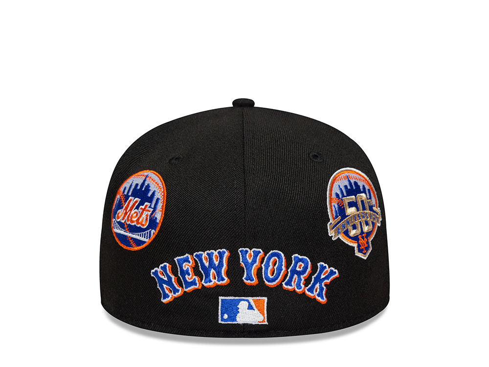 New Era New York Mets Subway Series Multi Patch Black Prime Edition 59Fifty Fitted Cap