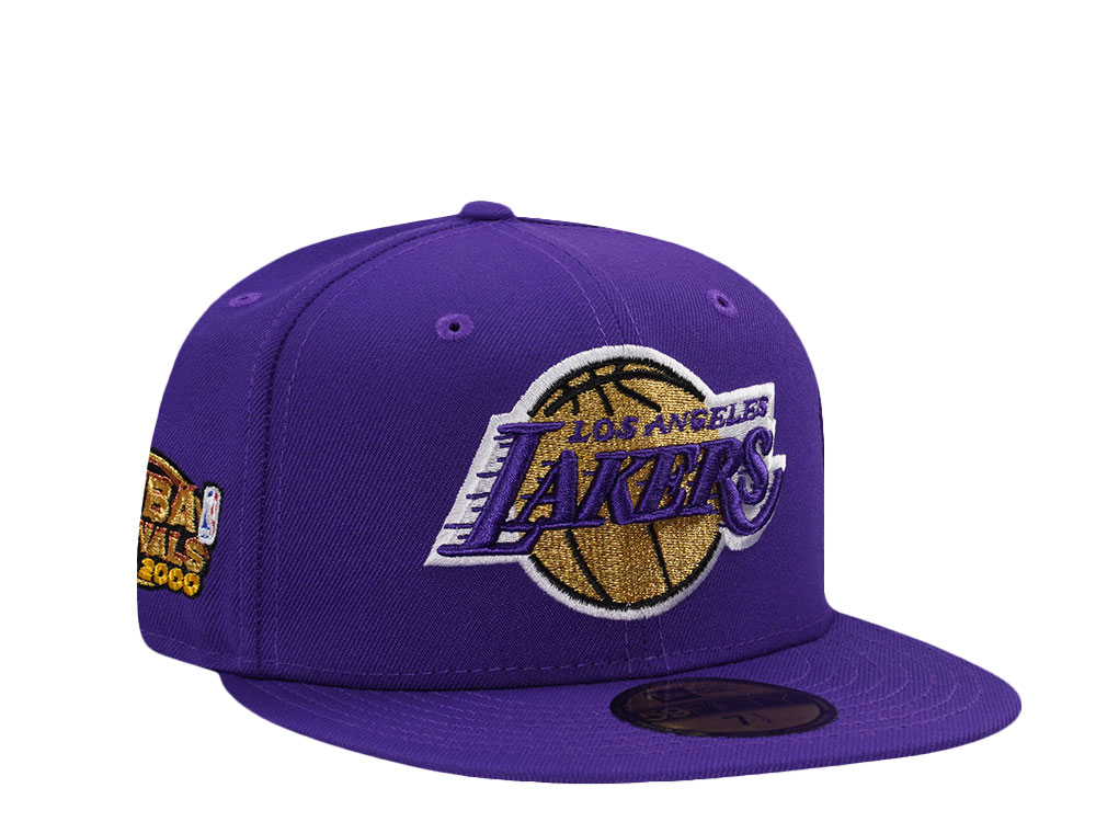 New Era Los Angeles Lakers NBA Finals 2000 Purple Prime Edition 59Fifty Fitted Cap