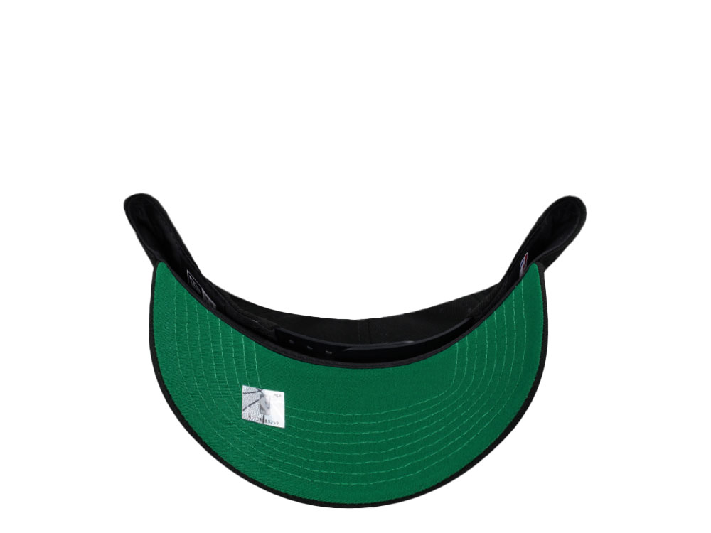 New Era Boston Celtics Black Throwback Edition 9Forty A Frame Snapback Cap