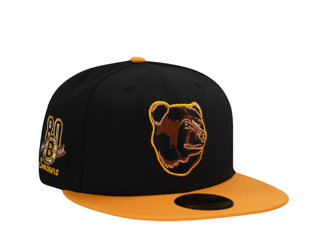 New Era Boston Bruins 80 Seasons Black Two Tone Edition 59Fifty Fitted Cap