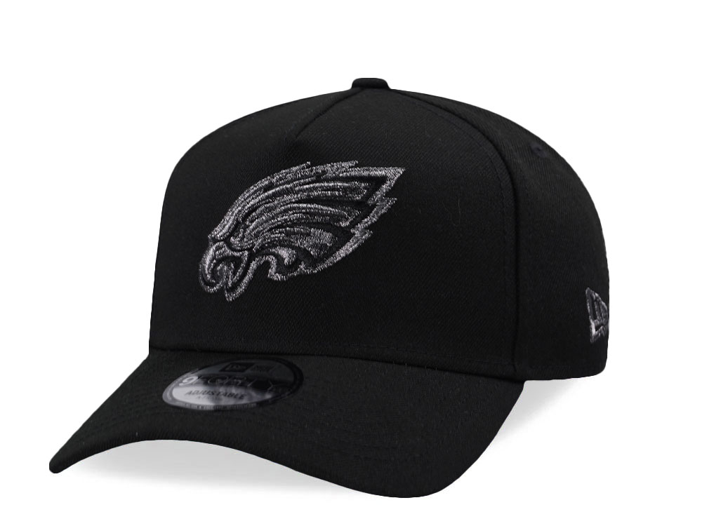 New Era Philadelphia Eagles Classic Black Prime Edition 9Forty A Frame Snapback Cap