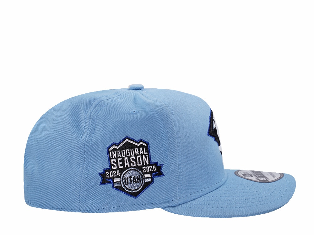 New Era Utah Mammoth Inaugural Season Sky Blue Prime Edition 9Fifty A Frame Snapback Cap