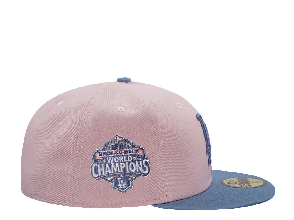 New Era Los Angeles Dodgers World Series 2025 Pink Rouge Two Tone Edition 59Fifty Fitted Cap