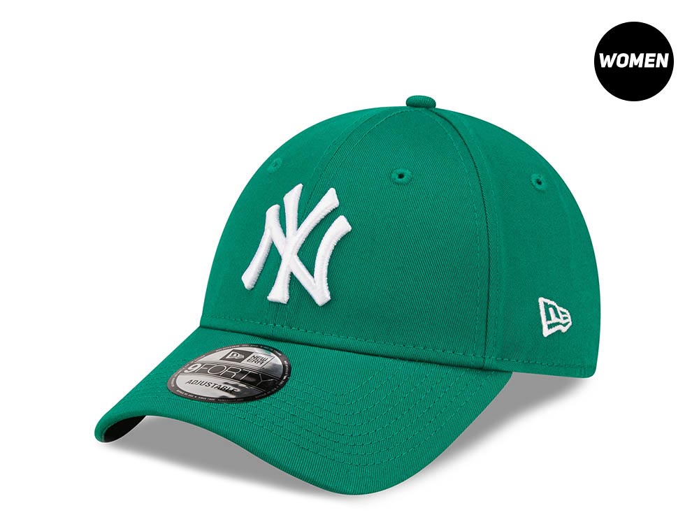 New Era New York Yankees Green Womens 9Forty Strapback Cap