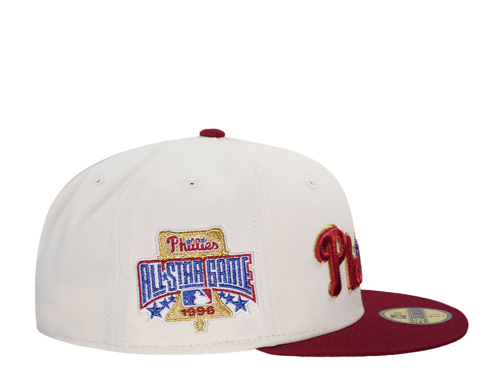 New Era Philadelphia Phillies All Star Game 1996 Chrome Gold Two Tone Edition 59Fifty Fitted Cap