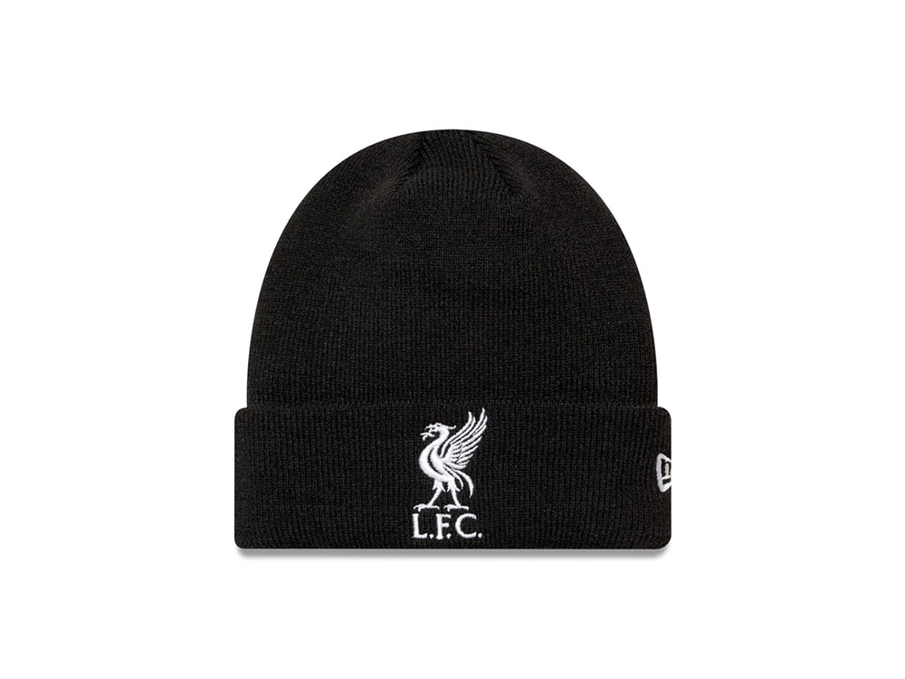 New Era Liverpool FC Core Cuff Beanie Black Knit