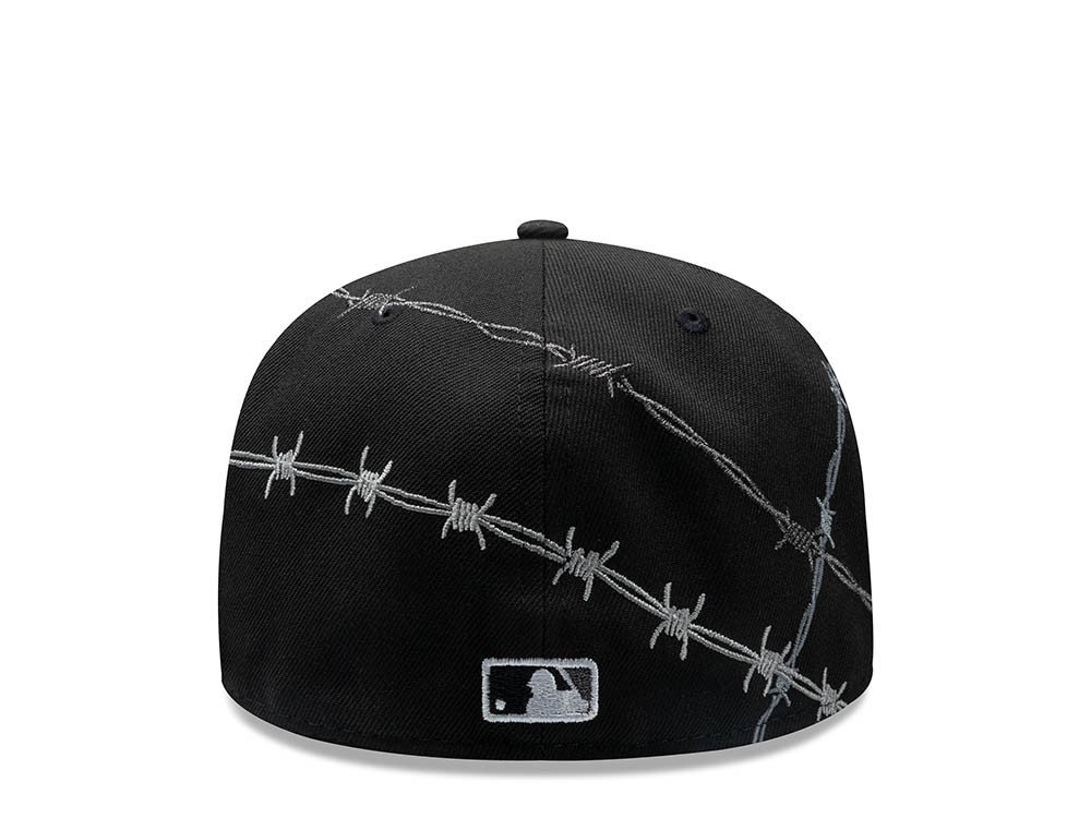 New Era New York Yankees Barbwire Black Prime Edition 59Fifty Fitted Cap