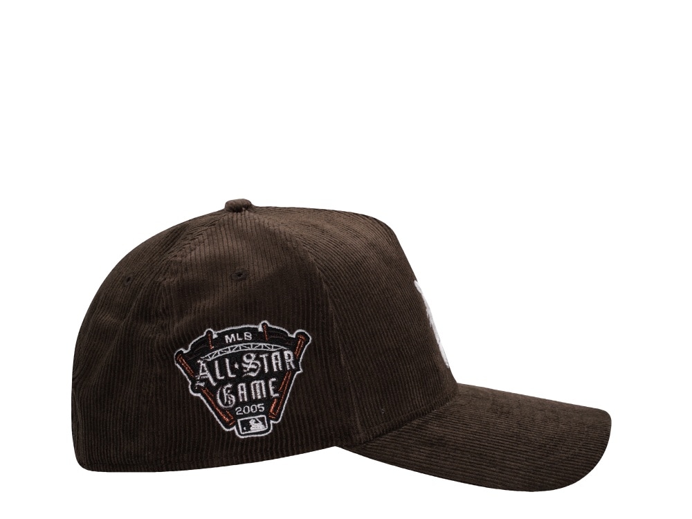 New Era Detroit Tigers All Star Game 2005 Walnut Corduroy Prime Edition 9Forty A Frame Snapback Cap