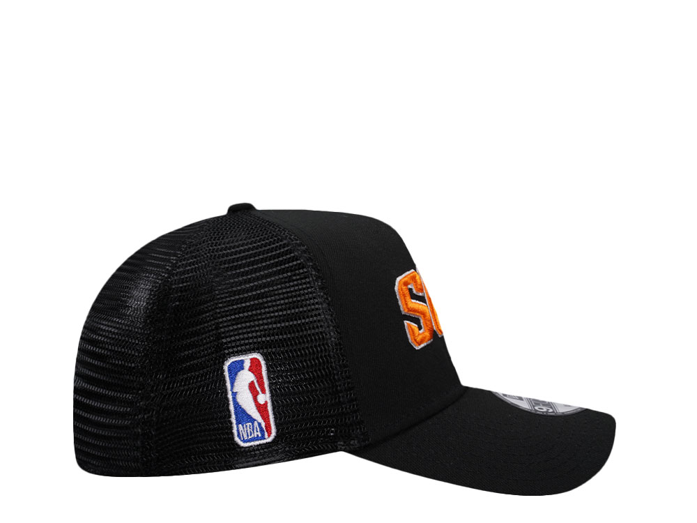 New Era Phoenix Suns Black Classic Edition Trucker 9Forty A Frame Snapback Cap